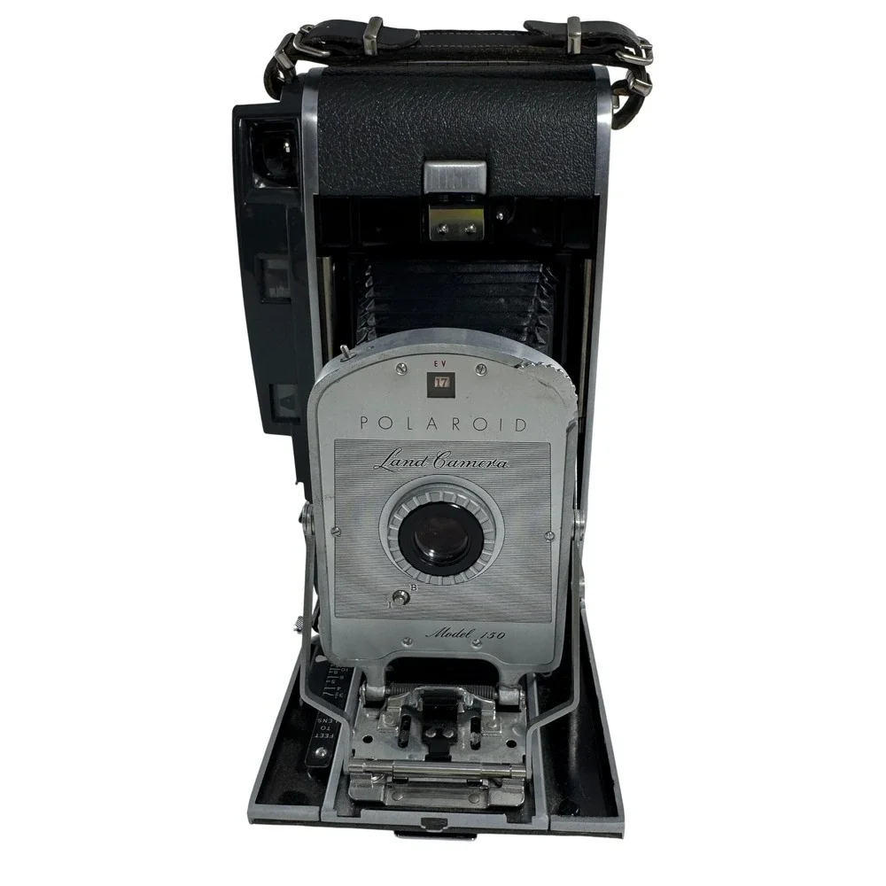 Vintage Polaroid Land Camera‎ Model 150 Folding Instant Camera Kit with Case
